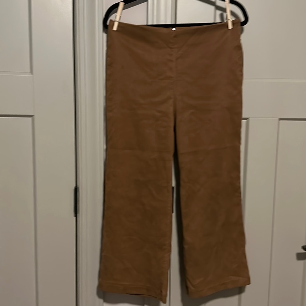 Lulu’s Paislee faux suede brown culottes